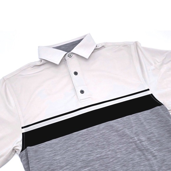 FootJoy Other - FootJoy Men‎ White Black Grey Colorblock ProDry Performance Golf Polo Shirt S